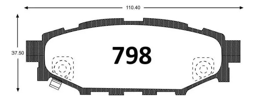 D_NQ_NP_698461-MLC99230102469_112025-F.jpg Pastillas Freno Traseras Subaru Outback 2010-2019 GTX Gold - Imagen 1