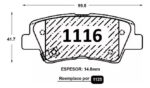 Kit Completo Pastillas Freno SsangYong Korando 2011-2020 GTX - Imagen 4